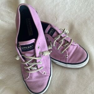 Pink Sperry Boat Sneaker